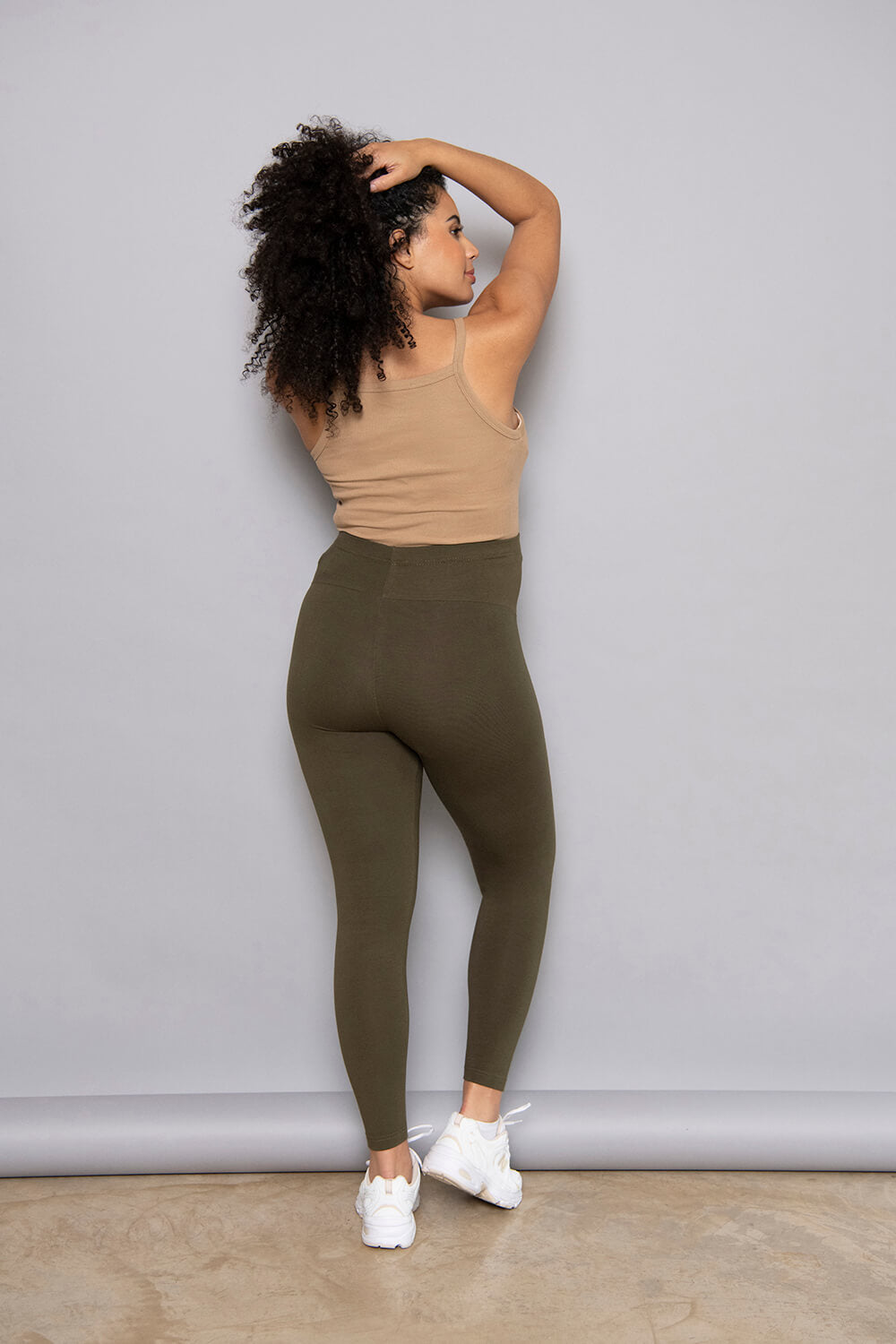 Maternity Everyday Leggings - Khaki Green