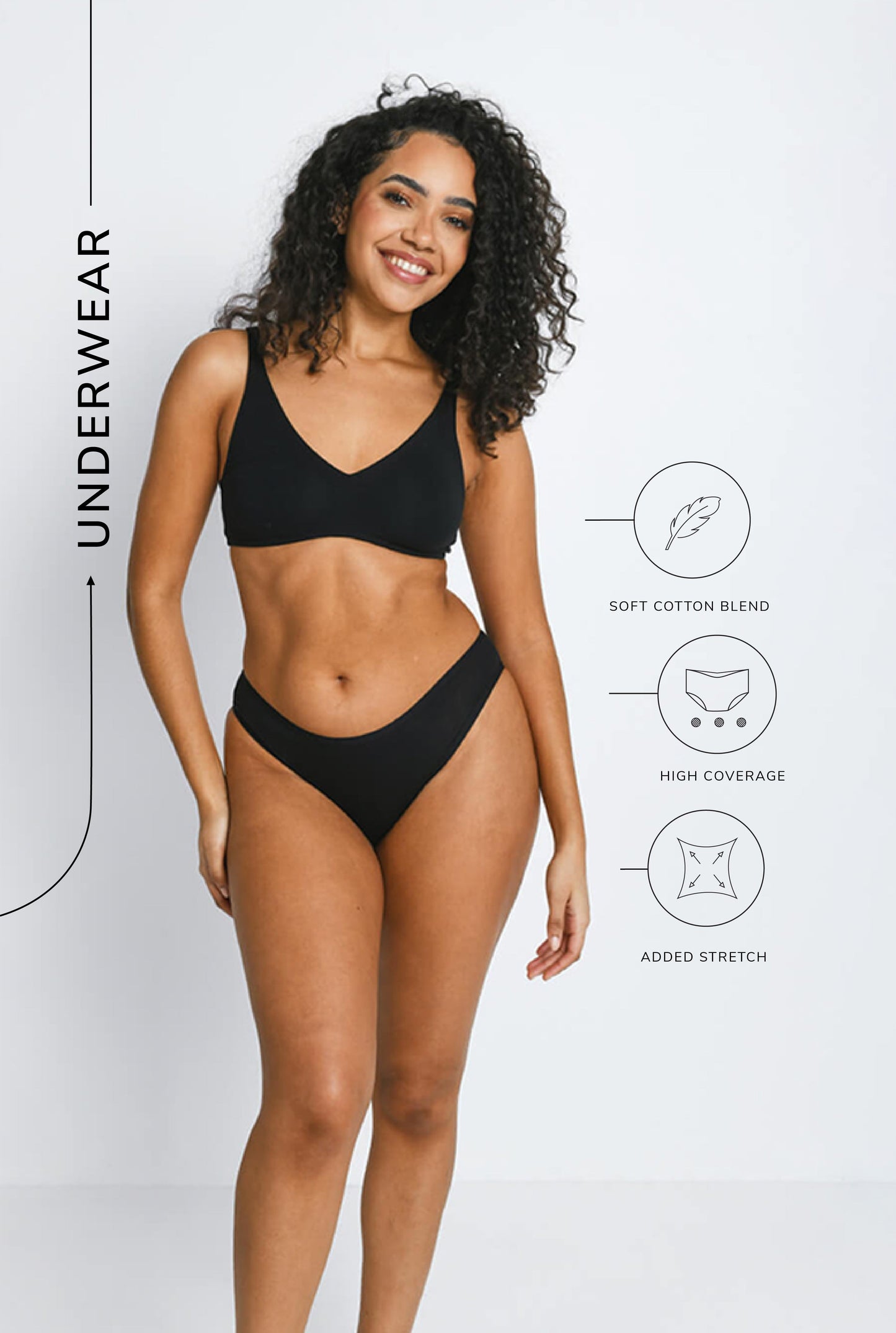 Cotton High Leg Knickers 3 Pack