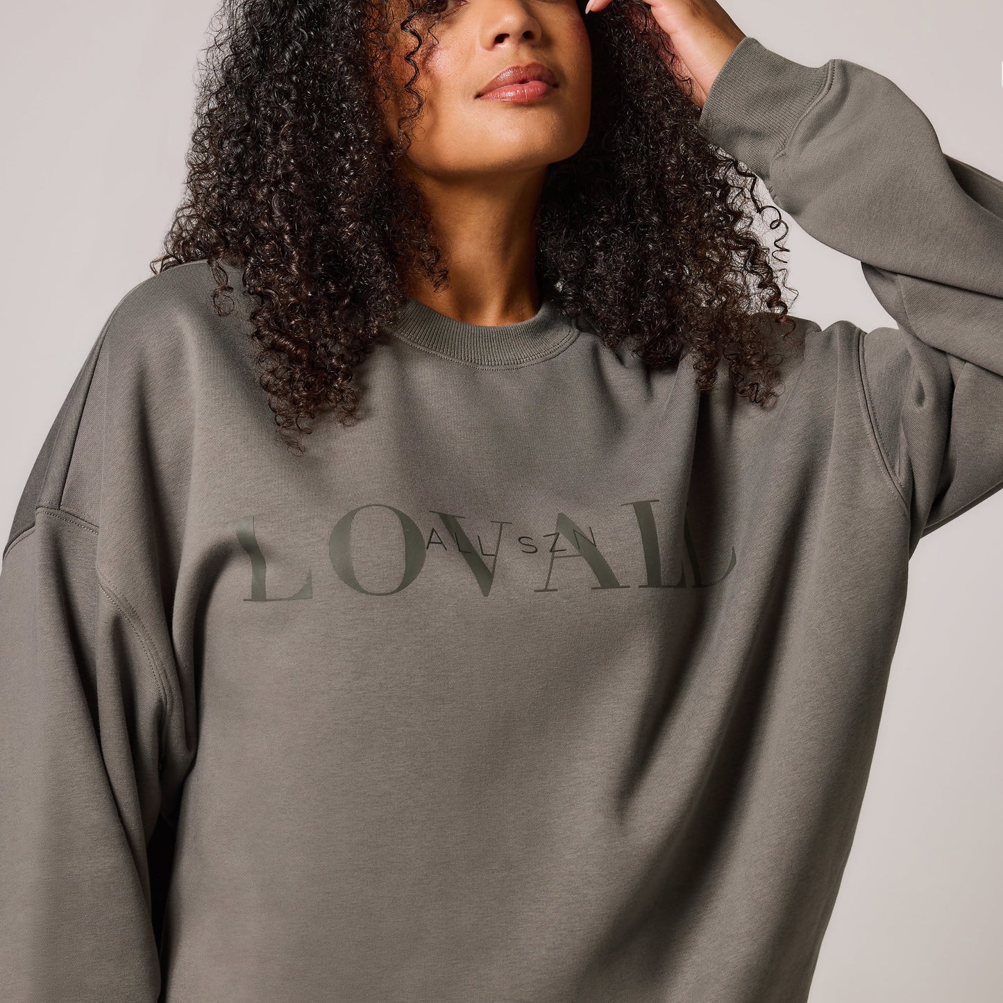Curve Organic Oversized Sweatshirt Style 4 - Slate Green