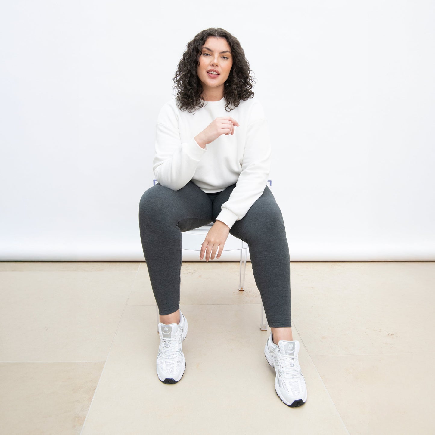 Curve Everyday High Waisted Leggings - Dark Grey Marl