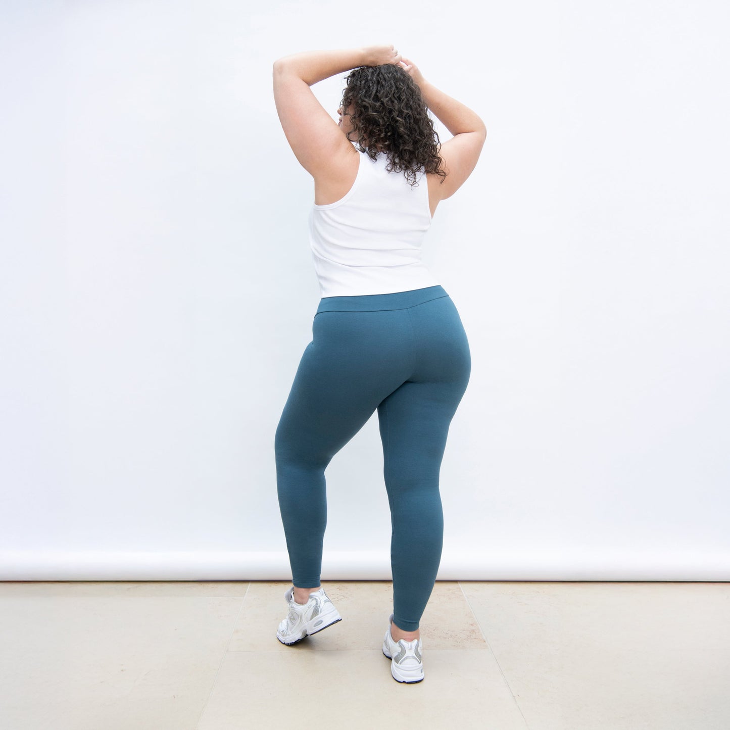 Curve Everyday High Waisted Leggings - Petrol Blue