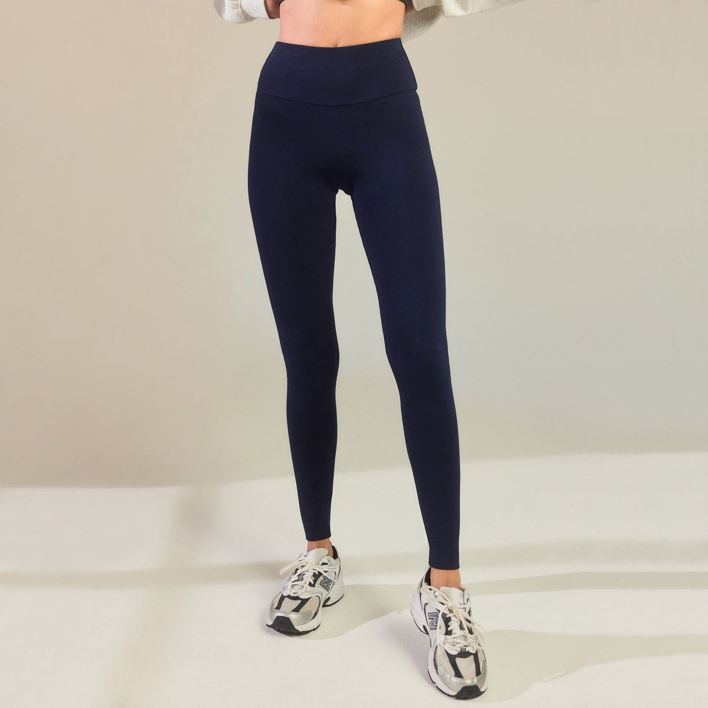 Curve Everyday High Waisted Leggings - Navy Blue