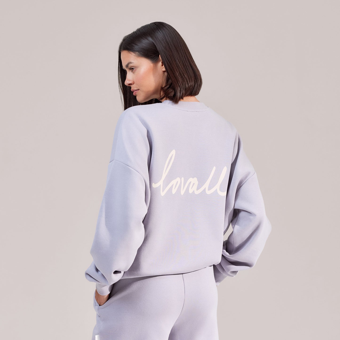 Organic Oversized Sweatshirt Euphoric - Lilac Mist
