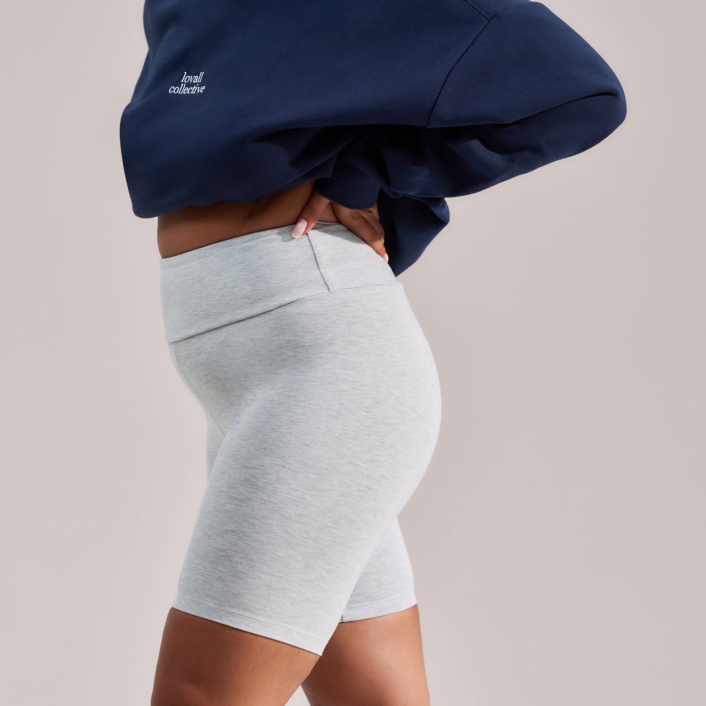 Curve Lightweight Everyday Cycling Shorts - Light Grey Marl