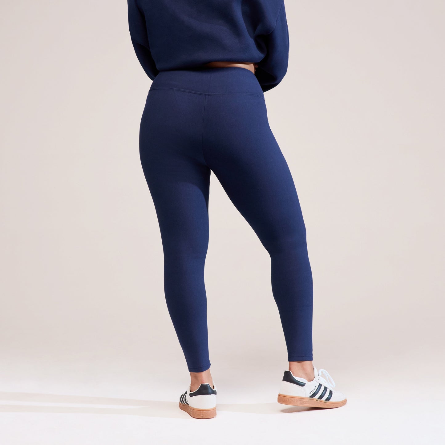 Curve Winter Everyday High Waisted Leggings - Navy