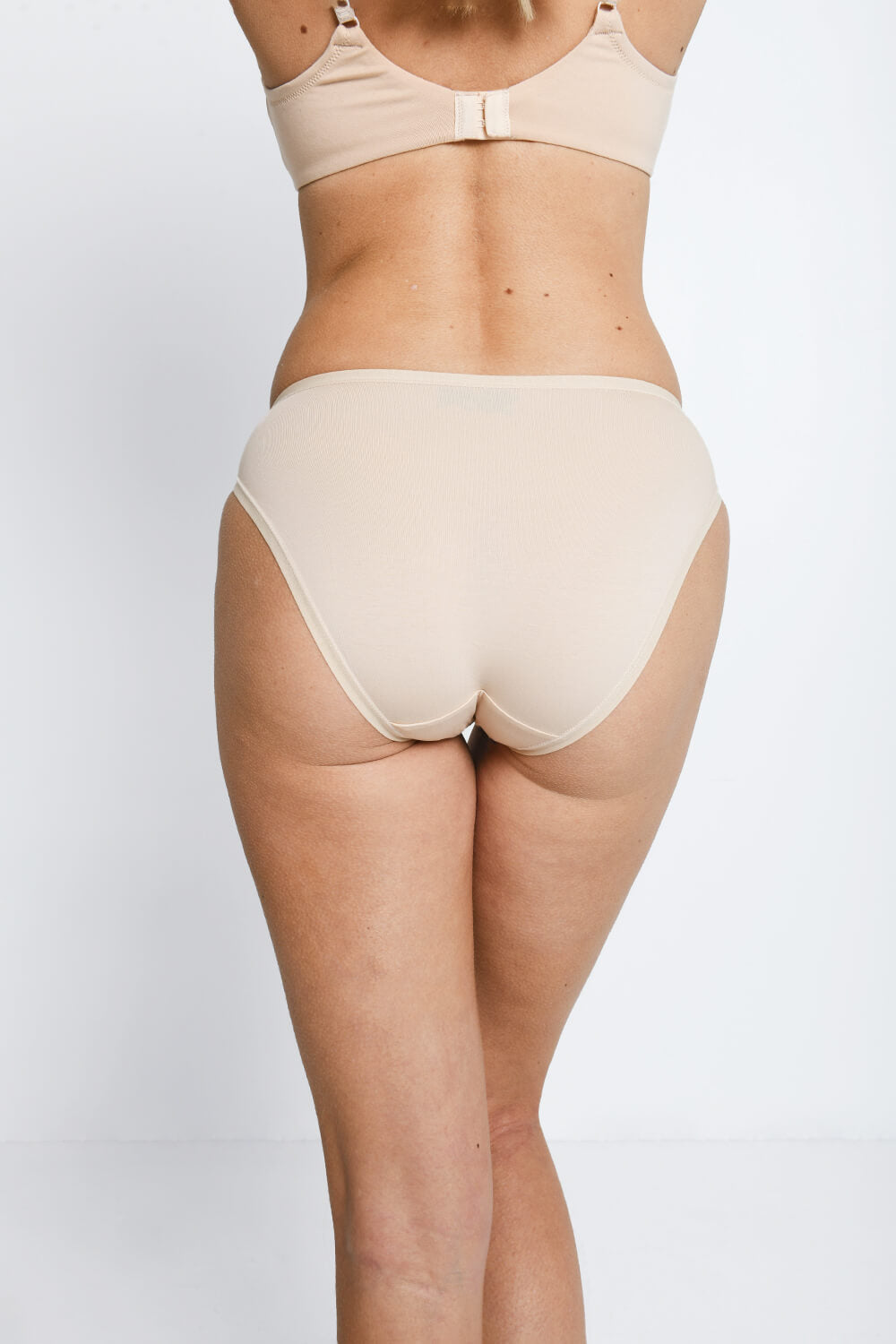 Cotton High Leg Knickers 3 Pack