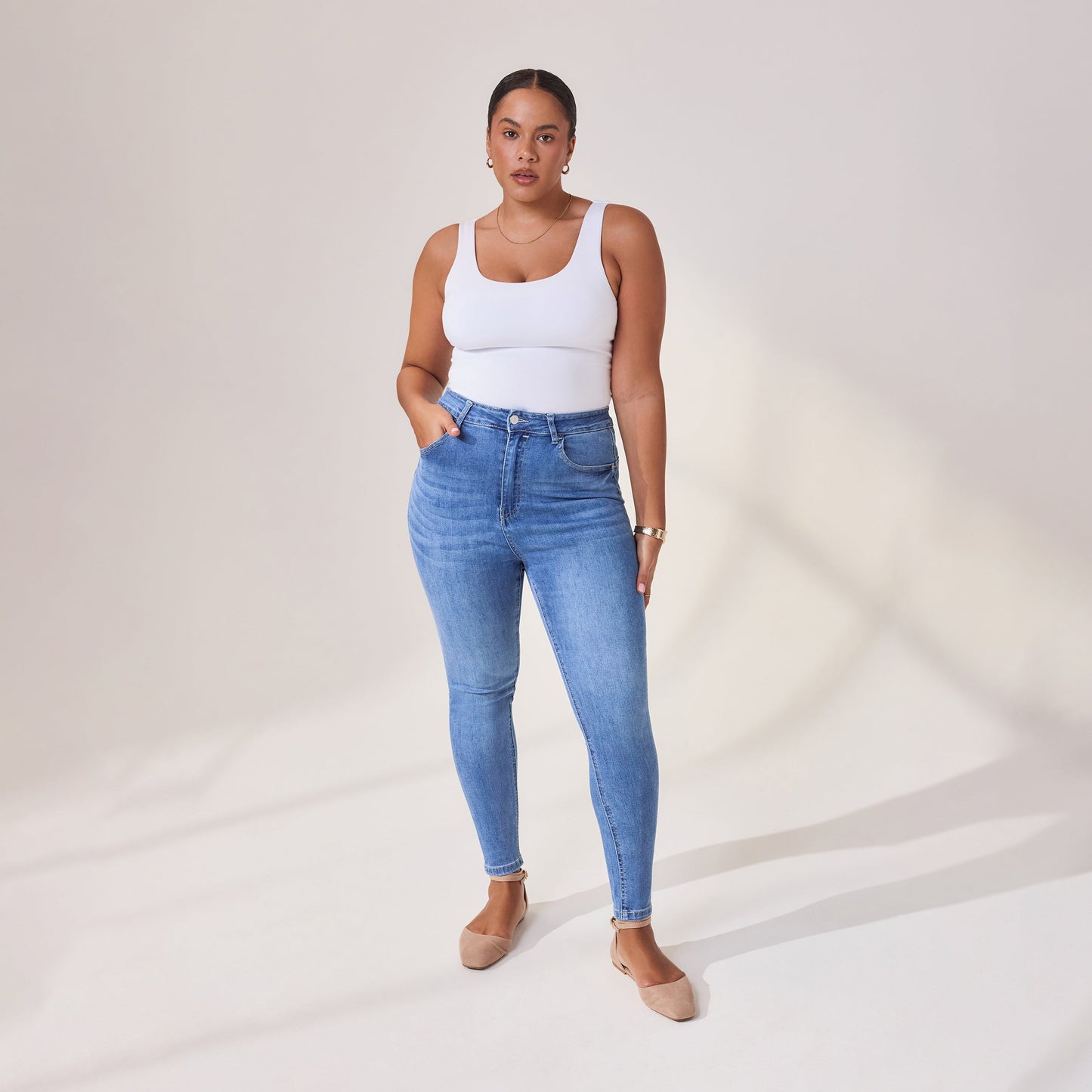 Curve Lift & Shape Jeans - Mid Blue