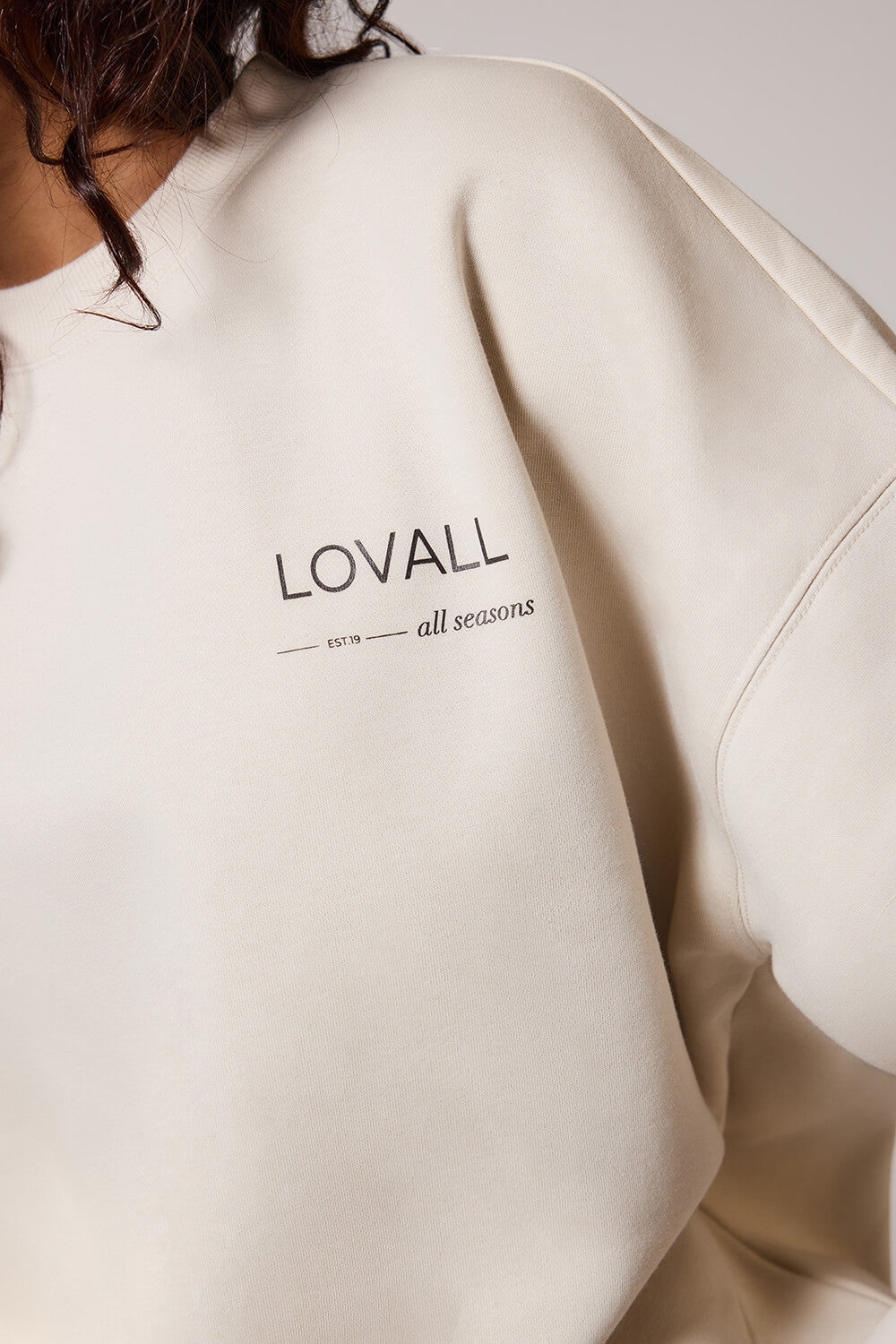 Organic Oversized Sweatshirt Style 3 - Ecru