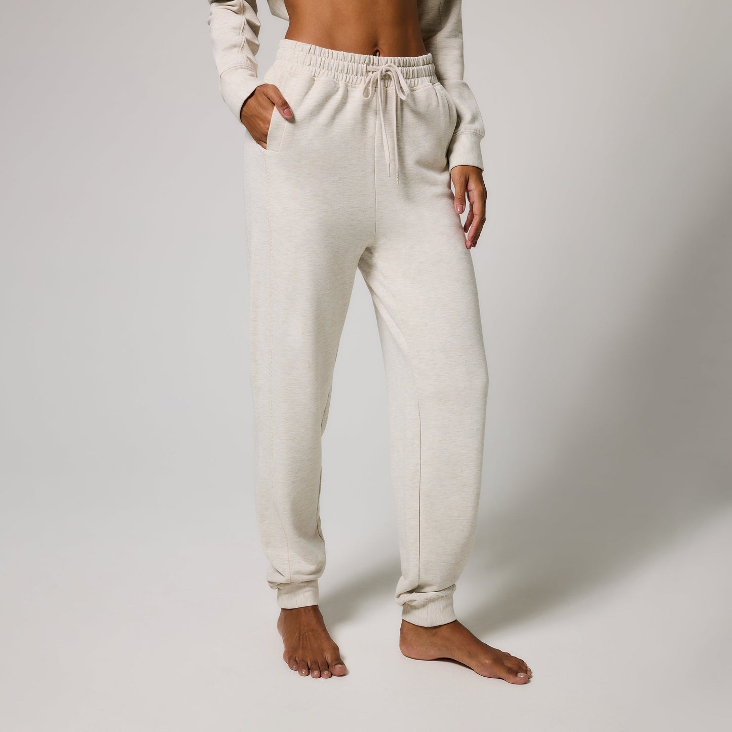 Luxe Lounge Jogger - Vanilla Marl