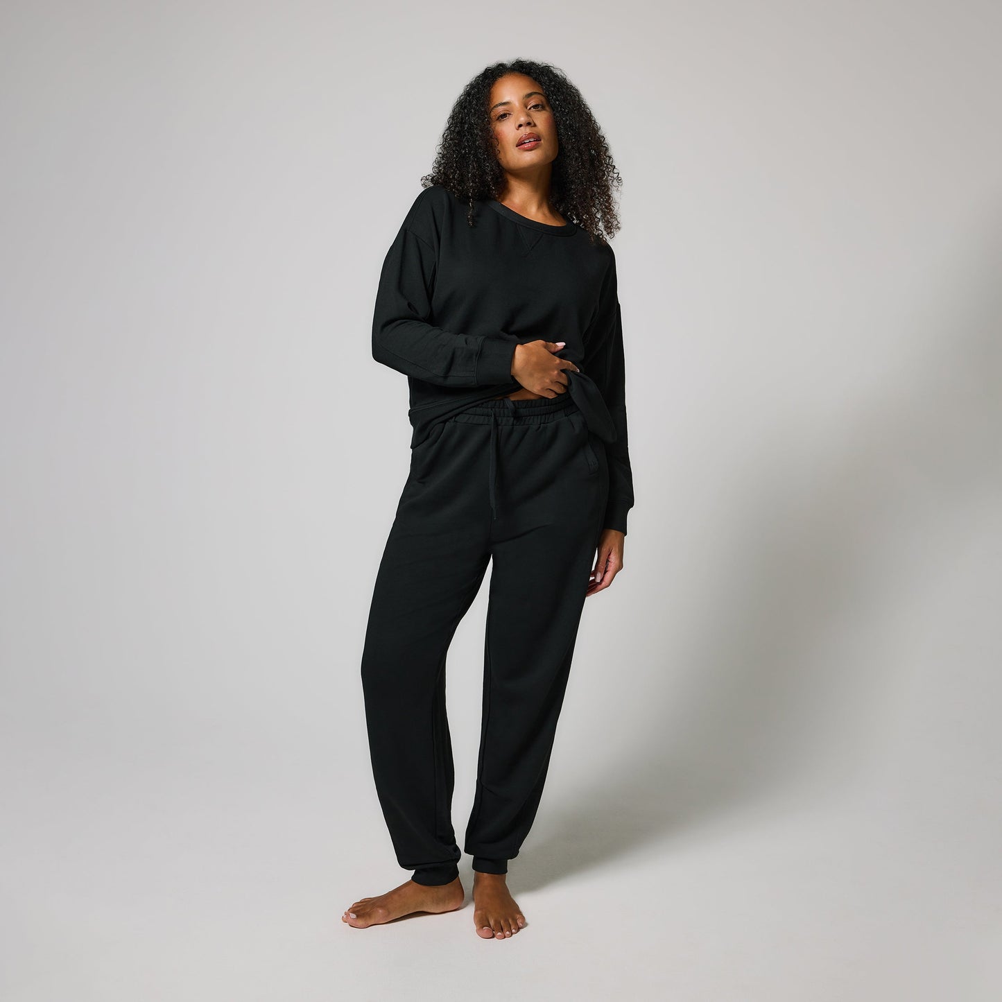 Luxe Lounge Jogger - Black