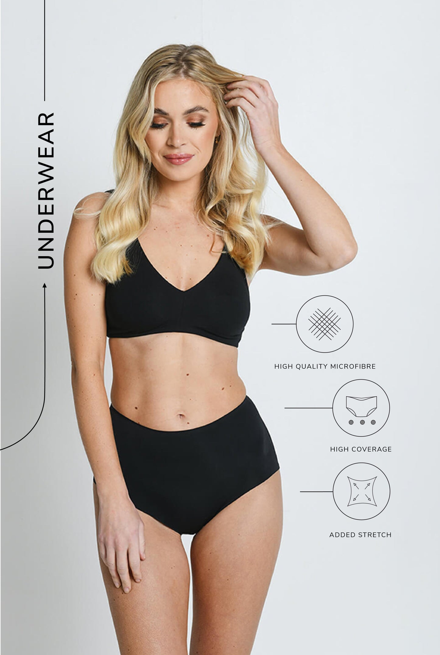 High Rise Seamless Full Briefs 3 Pack