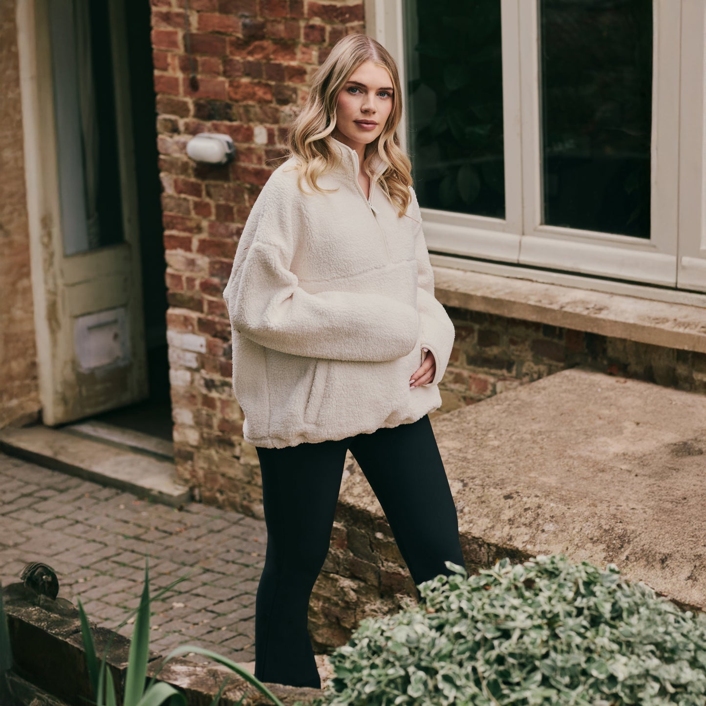 Maternity Winter Flare Leggings - Vintage Navy