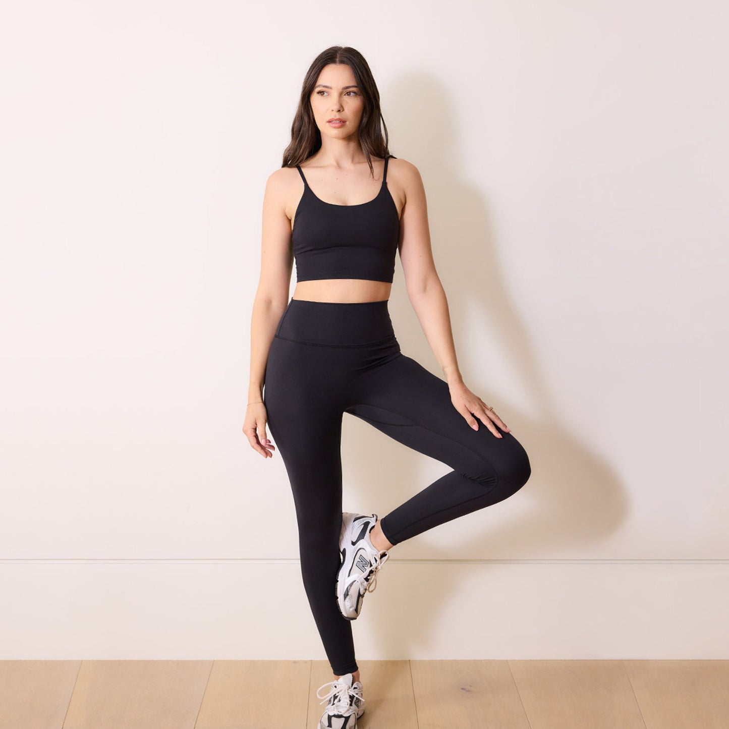 24/7 Revitalise 7/8 High Waisted Leggings - Midnight Black