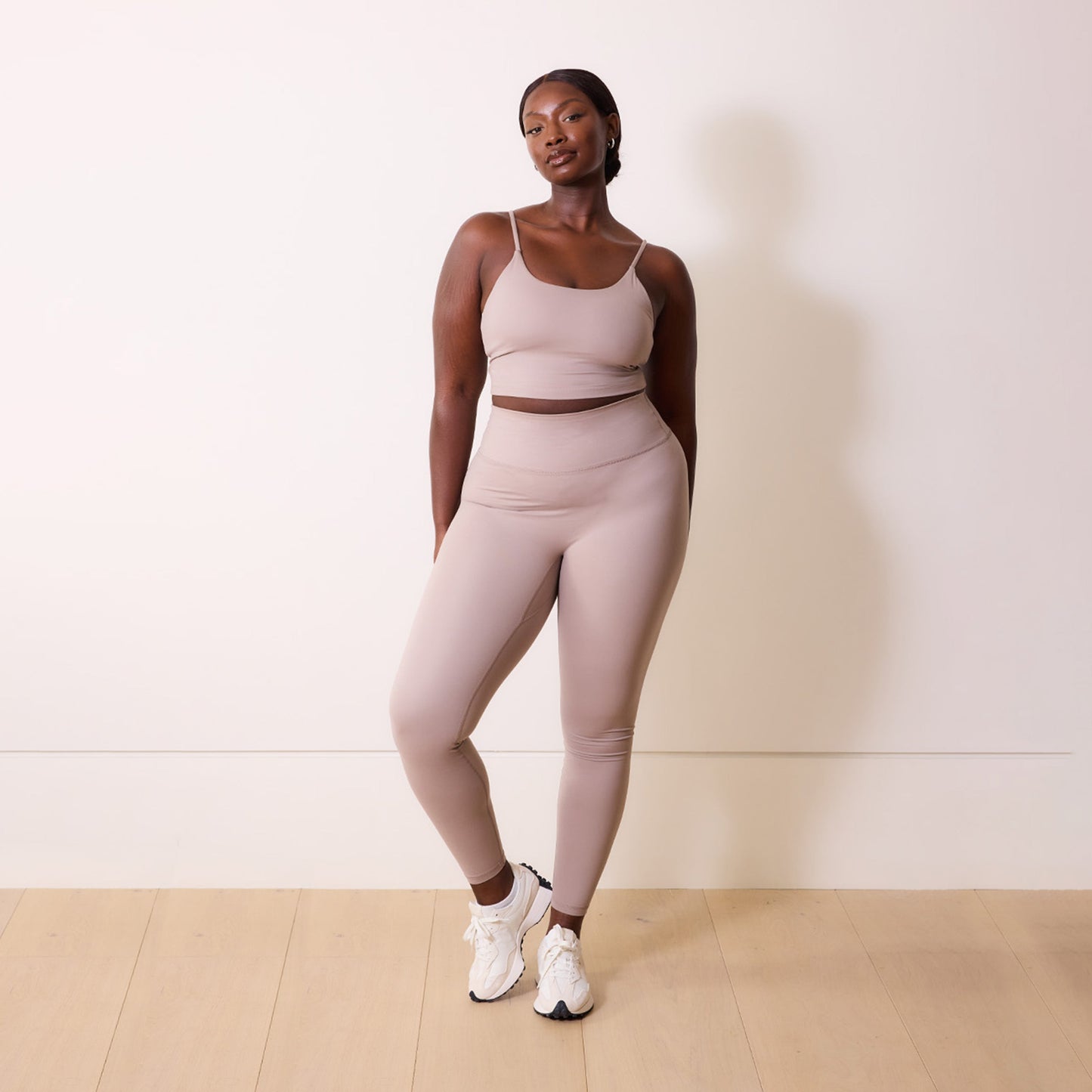 24/7 Revitalise 7/8 High Waisted Leggings - Clay