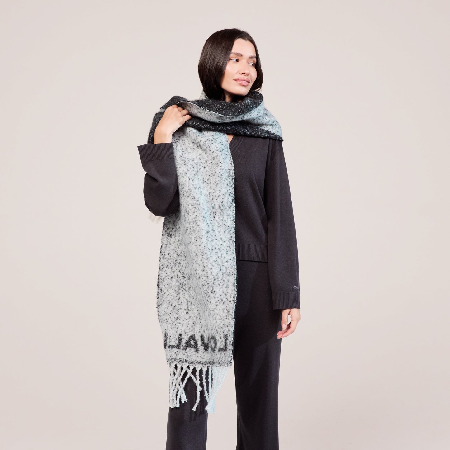 Woven Scarf - Black