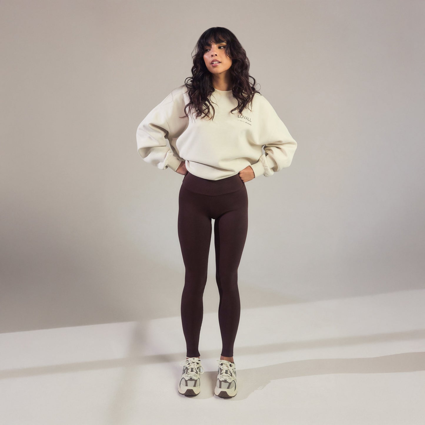 Everyday High Waisted Leggings - Chocolate Brown