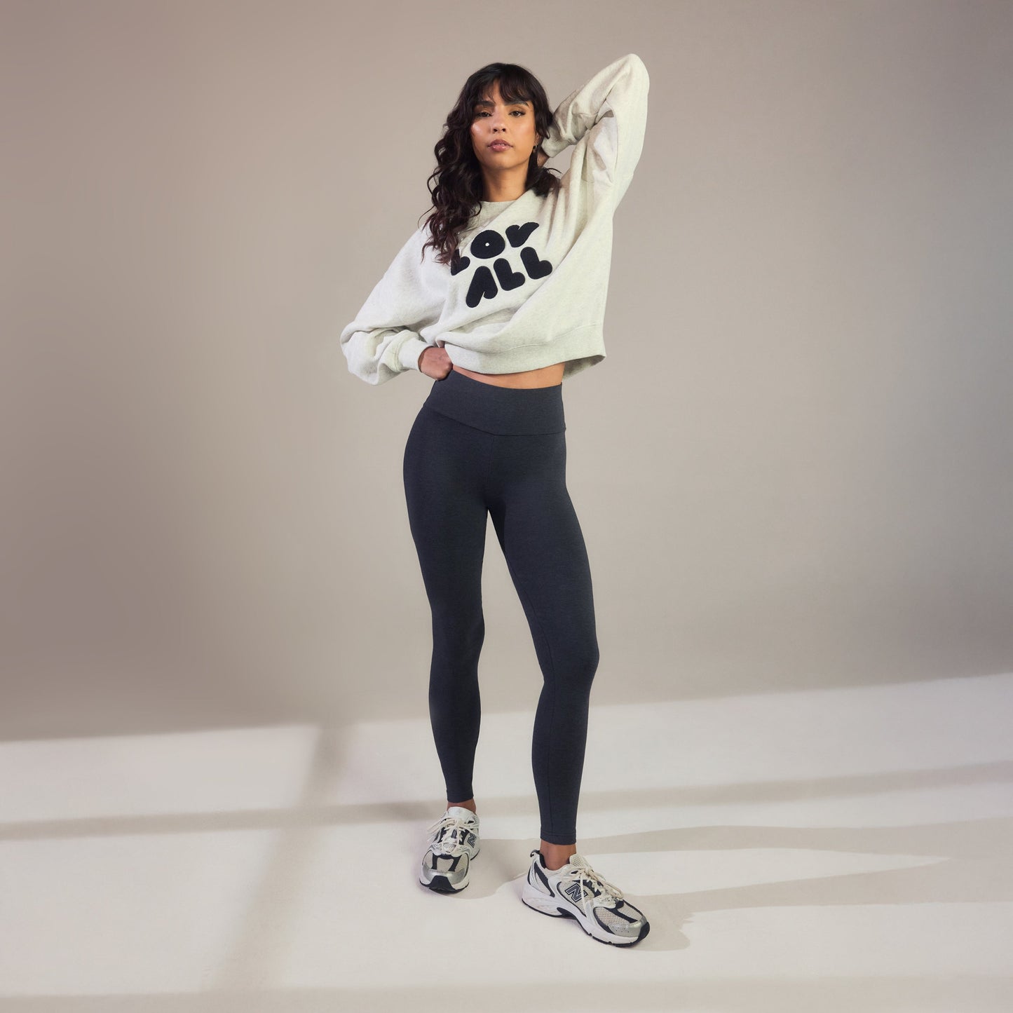 Everyday High Waisted Leggings - Dark Grey Marl