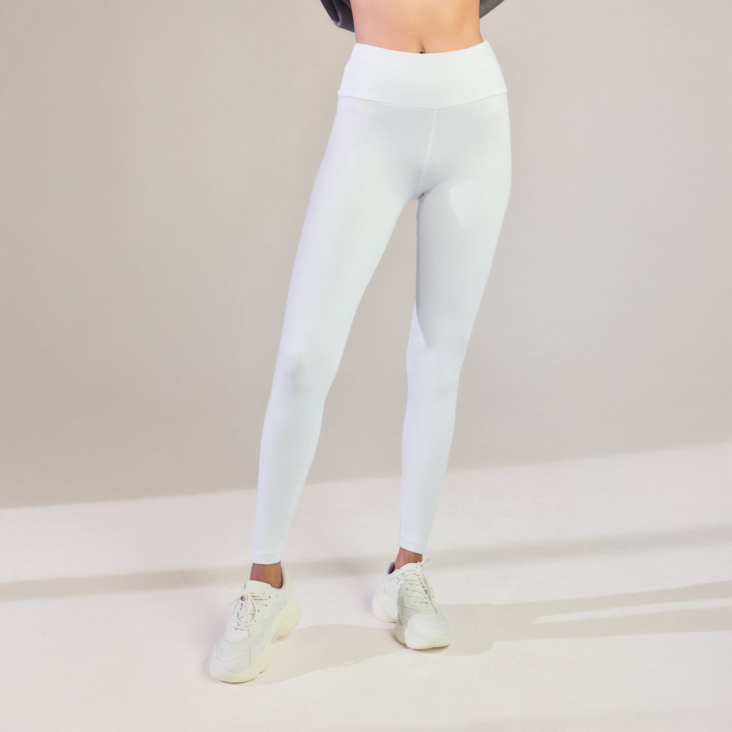 Everyday High Waisted Leggings - White