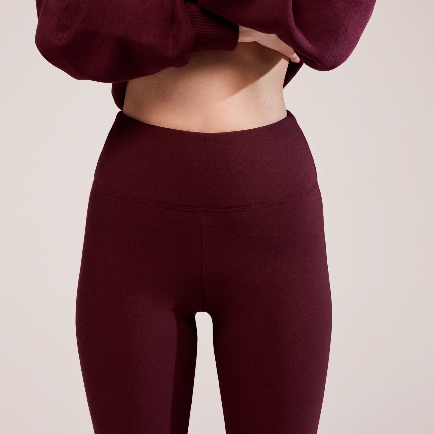 Winter Flare Leggings - Burgundy