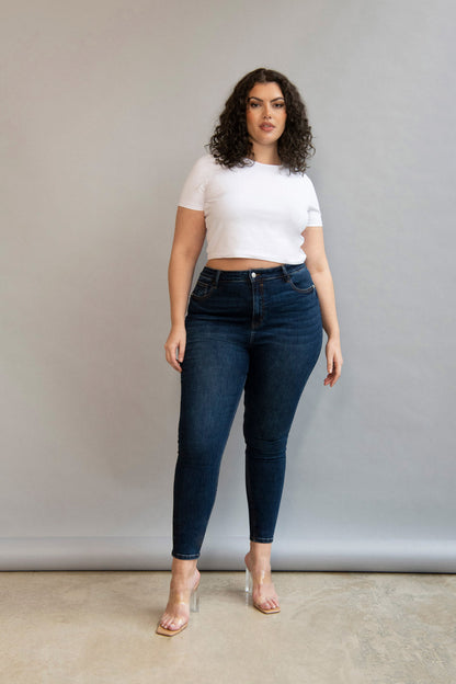 Lift & Shape Jeans - Dark Blue