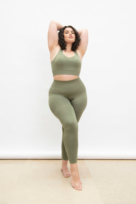 Ultimate High Waisted Seamless Leggings - Sage Green