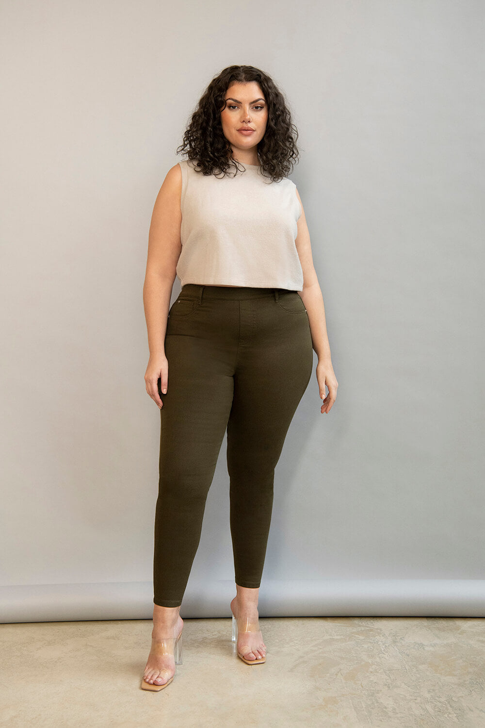 Ultimate Jeggings - Khaki Green