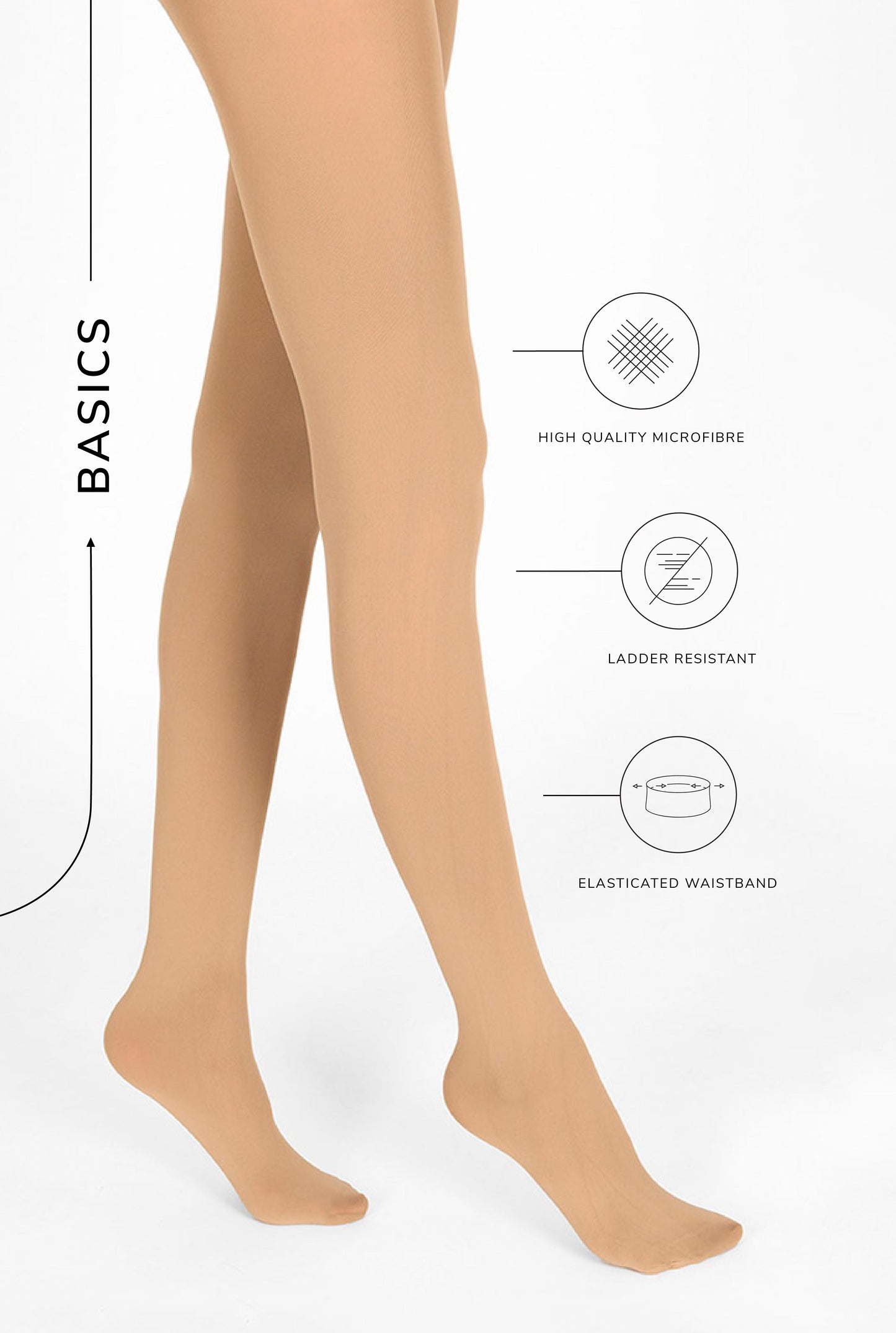 Curve Tights - Beige