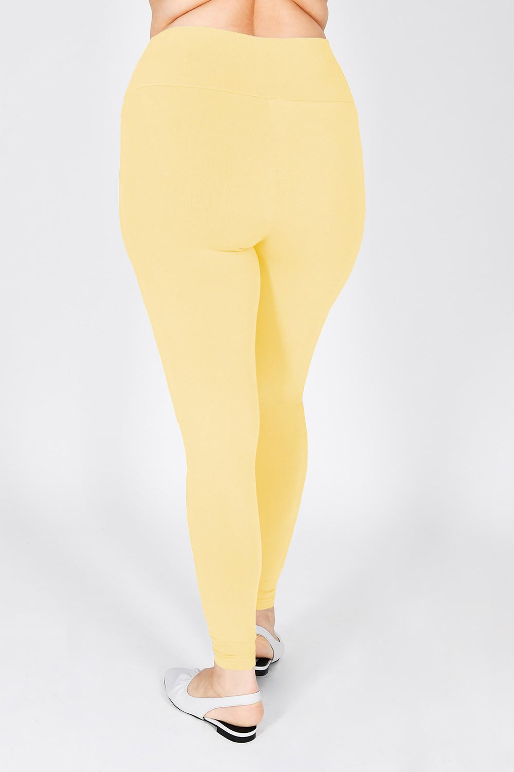 Curve Everyday High Waisted Leggings - Pastel Yellow