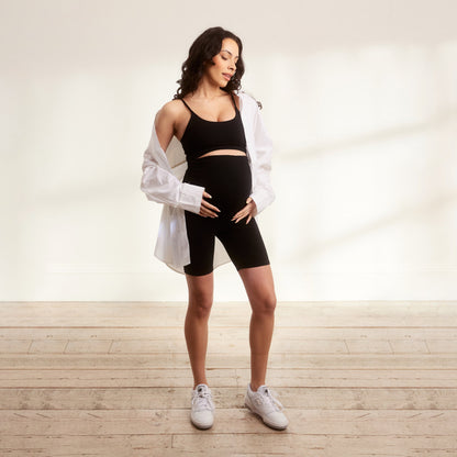 Maternity Lightweight Everyday Cycling Shorts - Black