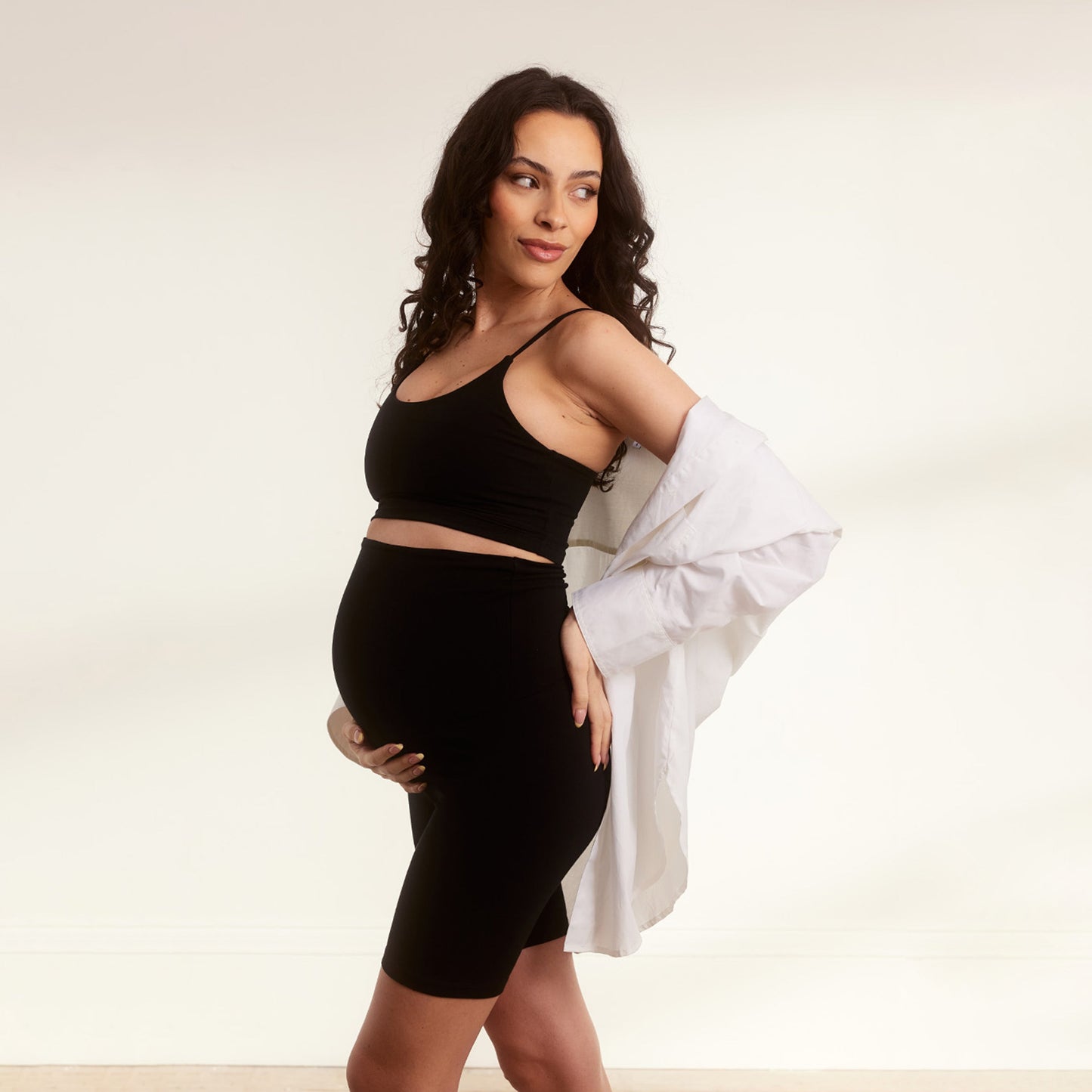 Maternity Lightweight Everyday Cycling Shorts - Black