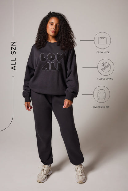 Curve Organic Oversized Sweatshirt Style 2 - Shadow