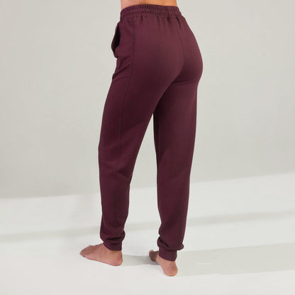 Luxe Lounge Jogger - Dark Cherry
