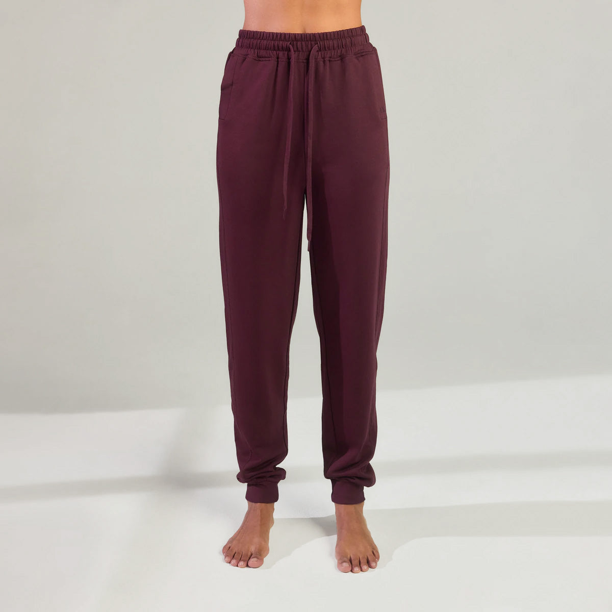 Luxe Lounge Jogger - Dark Cherry