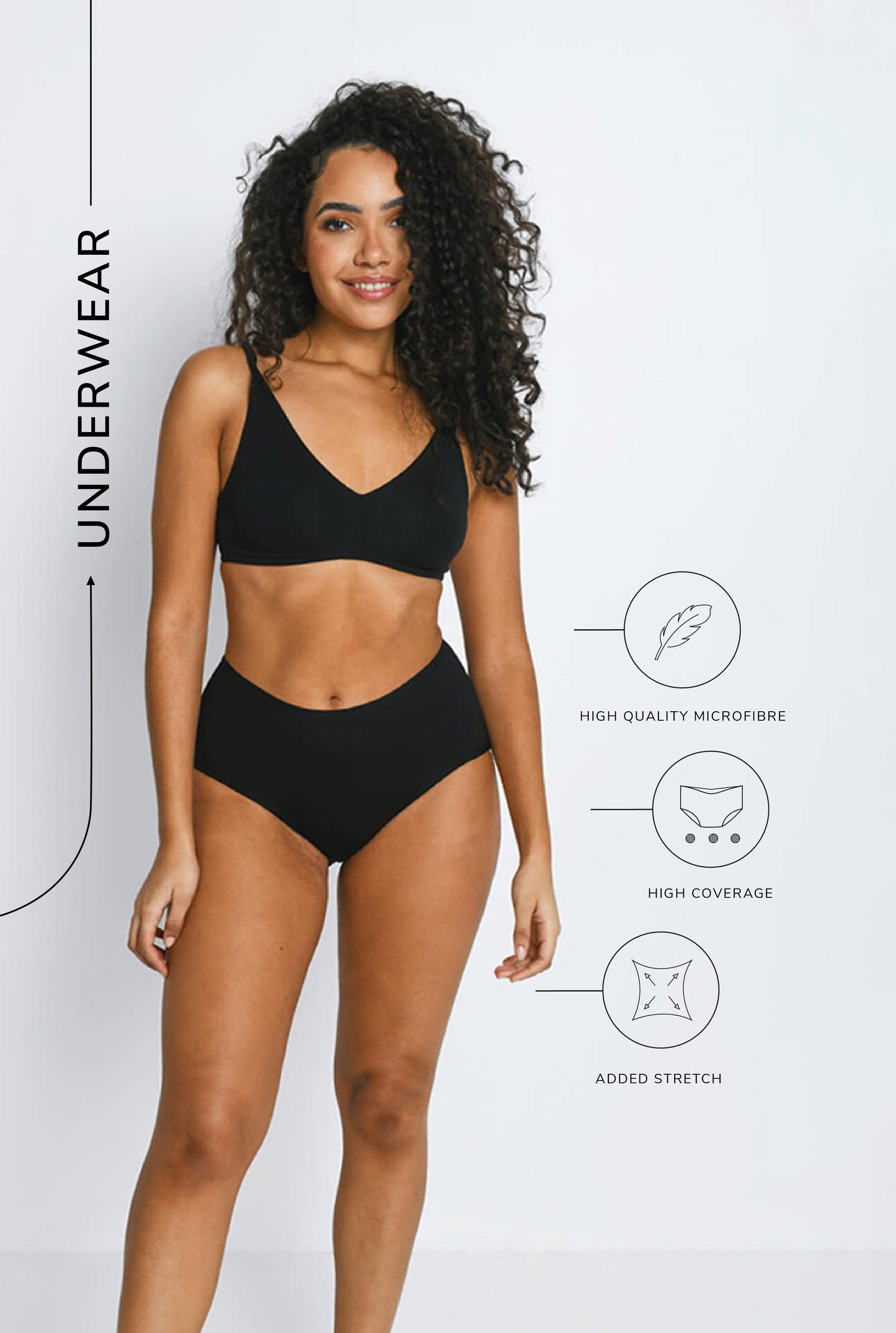 Cotton High Rise Full Briefs 3 Pack