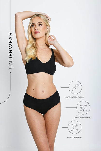 Cotton Midi Knickers 3 Pack