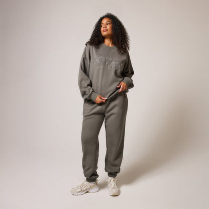 Organic Cuffed Jogger - Slate Green