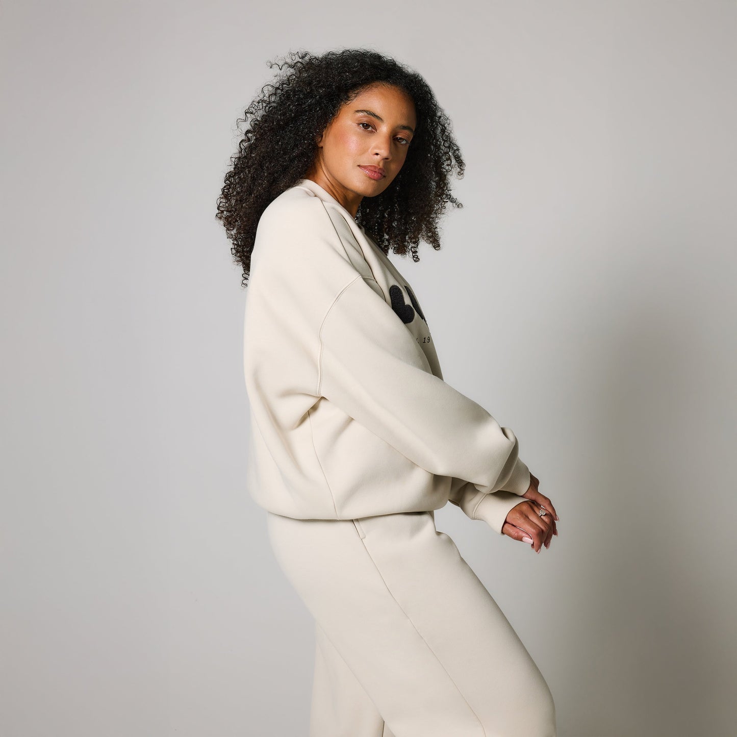 Organic Oversized Sweatshirt Style 2 - Ecru