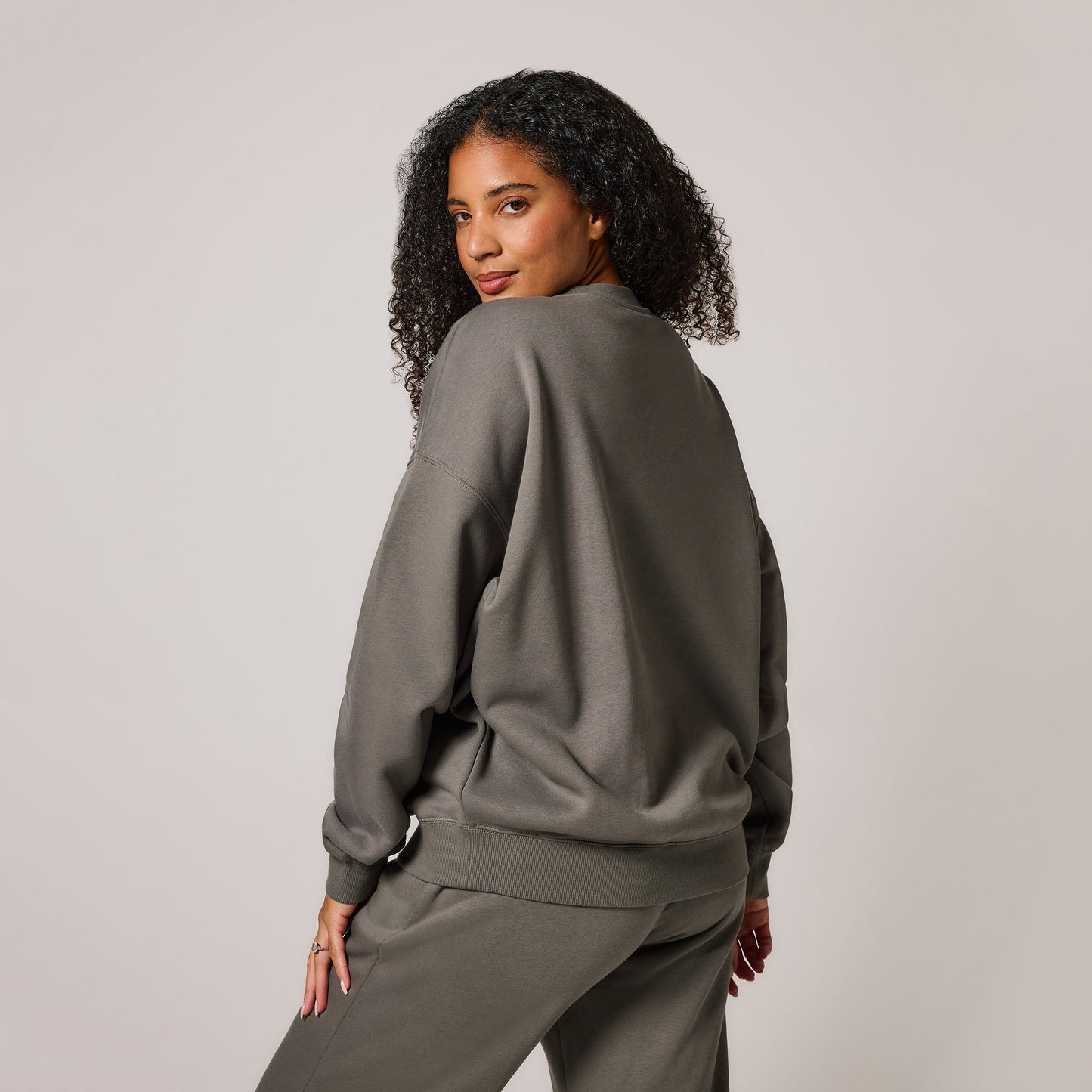 Curve Organic Oversized Sweatshirt Style 4 - Slate Green