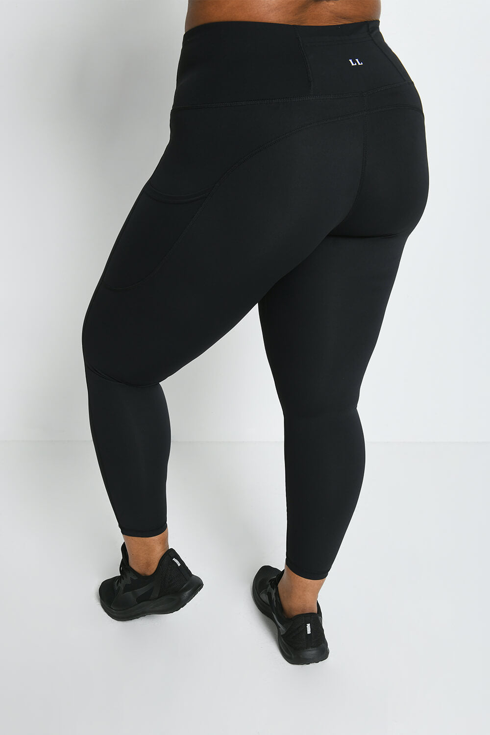 Curve Energise 7/8 Sports Leggings - Midnight Black