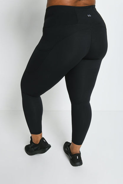 Curve Energise 7/8 Sports Leggings - Midnight Black