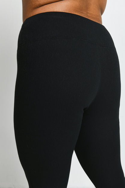 Curve Extreme Fleece Lined Leggings - Black
