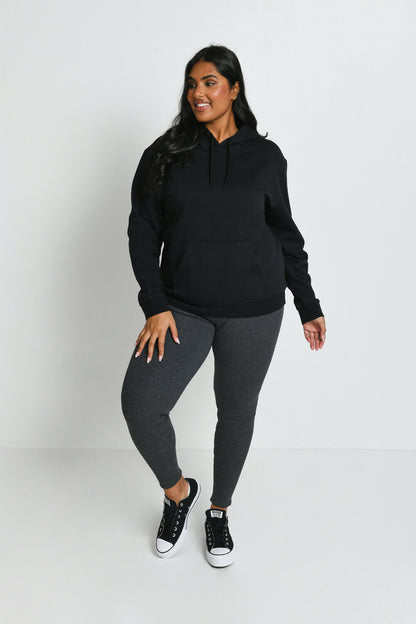 Curve Extreme Fleece Lined Leggings - Dark Grey Marl