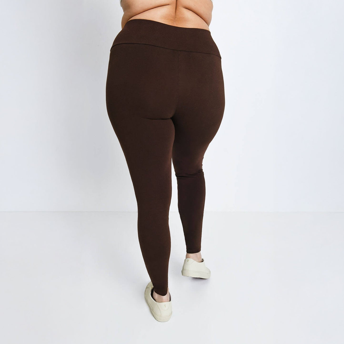 Curve Everyday High Waisted Leggings - Chocolate Brown