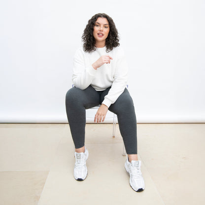 Curve Everyday High Waisted Leggings - Dark Grey Marl