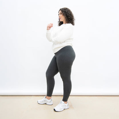 Curve Everyday High Waisted Leggings - Dark Grey Marl