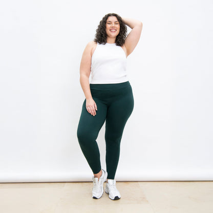 Curve Everyday High Waisted Leggings - Forest Green