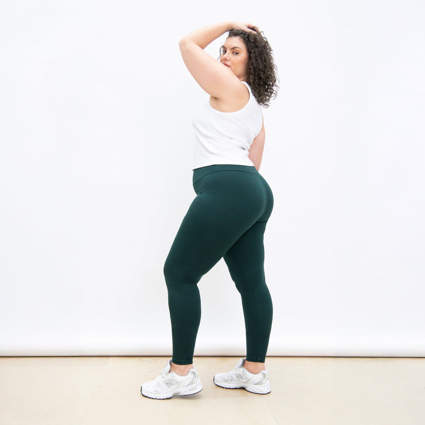 Curve Everyday High Waisted Leggings - Forest Green