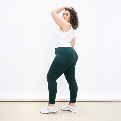 Curve Everyday High Waisted Leggings - Forest Green