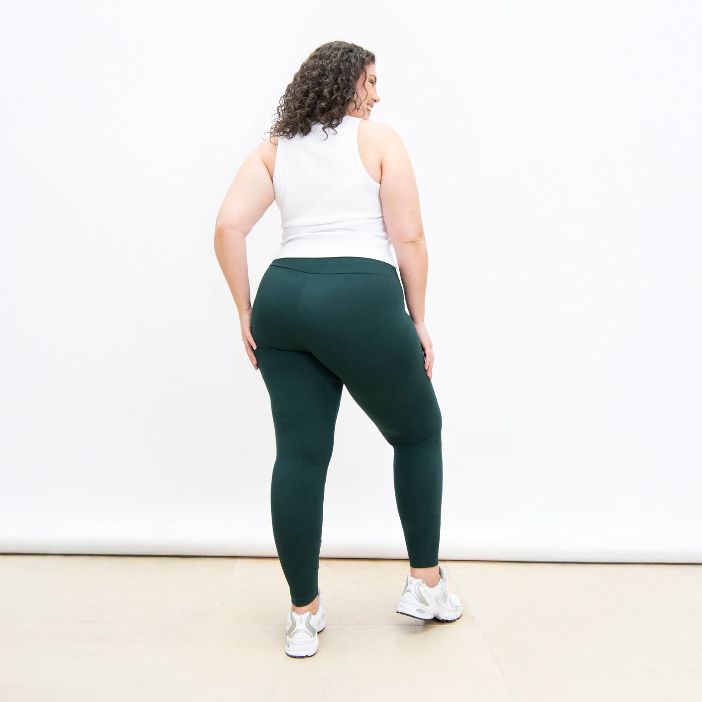Curve Everyday High Waisted Leggings - Forest Green