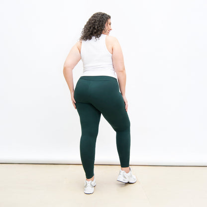Curve Everyday High Waisted Leggings - Forest Green